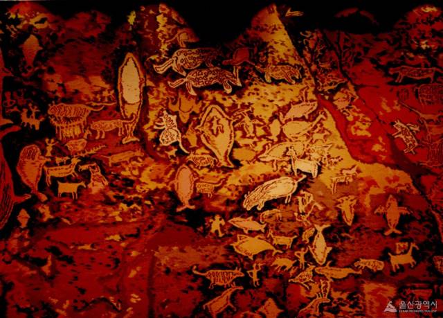 반구대 암각화 재현사진. 사진제공=울산시