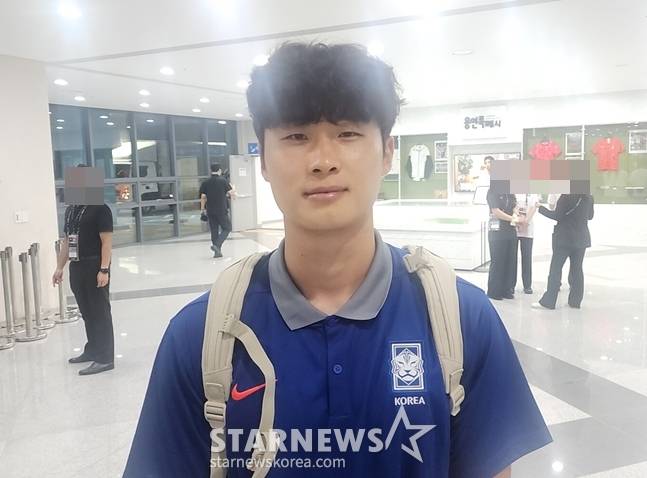 11일 경기를 마치고 인터뷰를 마친 김태현. /사진=박수진 기자