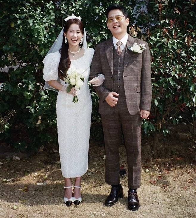 김지민(왼쪽)과 김준호./ 뉴시스