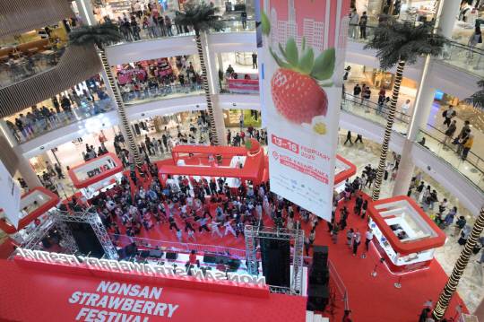 지난 2월 인도네시아 자카르타에서 성황리에 개최된 논산 농식품 해외박람회 모습. 논산시 제공