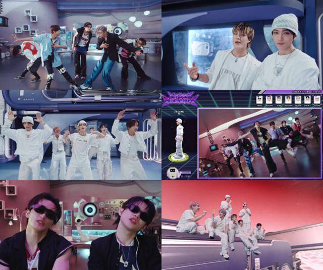 엔시티 드림은 14일 오후 6시 주요 음원사이트를 통해 정규 5집 '고 백 투 더 퓨처(Go Back To The Future)'를 발매하고 더블 타이틀 곡 'BTTF(백 투 더 퓨처)'와 '칠러(CHILLER)'의 뮤직비디오를 공개했다. '칠러' 뮤직비디오 캡처