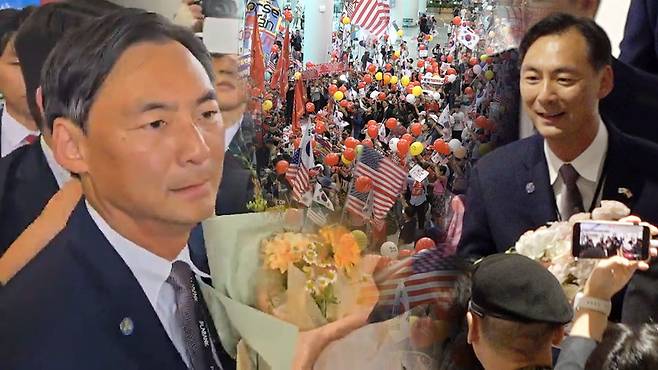 인천공항으로 입국하는 모스 탄 미국 리버티대 교수 2025.7.14