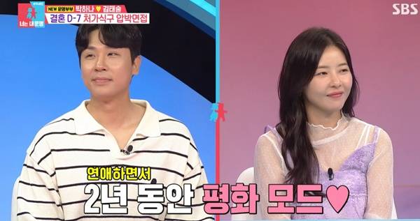 동상이몽2 김태술 박하나 / 사진=SBS 방송 캡처