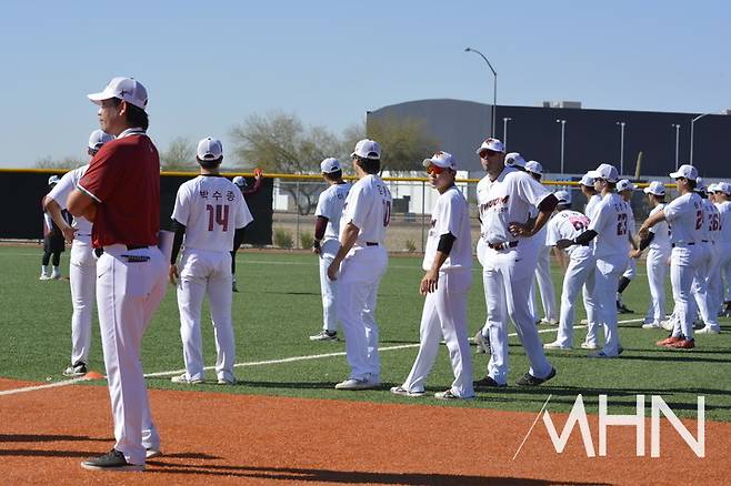 (키움은 2025년에도 미국 애리조나 메사에서 스프링캠프를 차렸다)