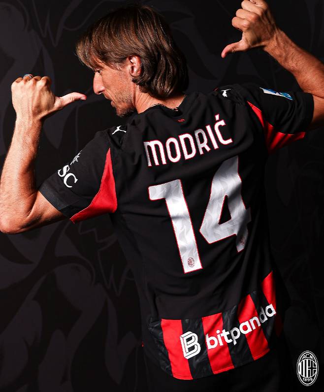 루카 모드리치. /사진=AC밀란 공식 SNS 갈무리