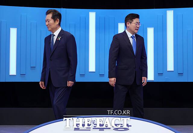 박 후보는 소통·조율 능력을 자신의 강점으로 내세웠다. 그는 "서로 눈빛만 봐도 뭘 생각하는지 이해하고, 전략적으로 역할을 조율하면서 국민이 요구하는 개혁 과제를 유능하게 성공시키는 것이 바로 원팀"이라고 강조했다. /국회사진기자단