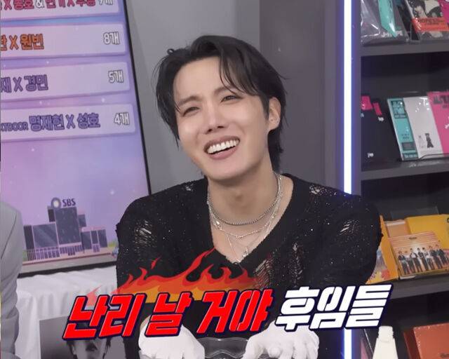 제이홉이 걸그룹 '아이브'에 대해 언급했다. / 유튜브 '인기가요 끝나면 매점가요'