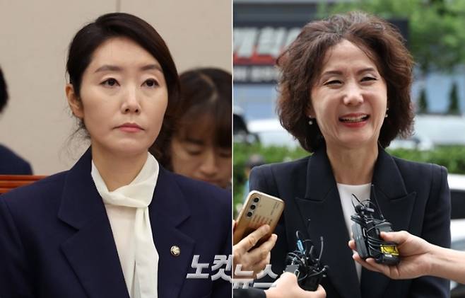 강선우 여성가족부 장관 후보자(왼쪽)와 이진숙 교육부 장관 후보자(오른쪽). 윤창원·황진환 기자