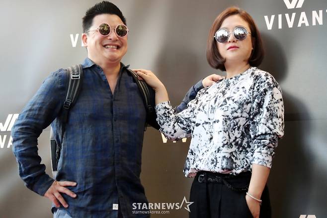 윤정수(왼쪽)와 김숙 /사진=임성균 기자 tjdrbs23@