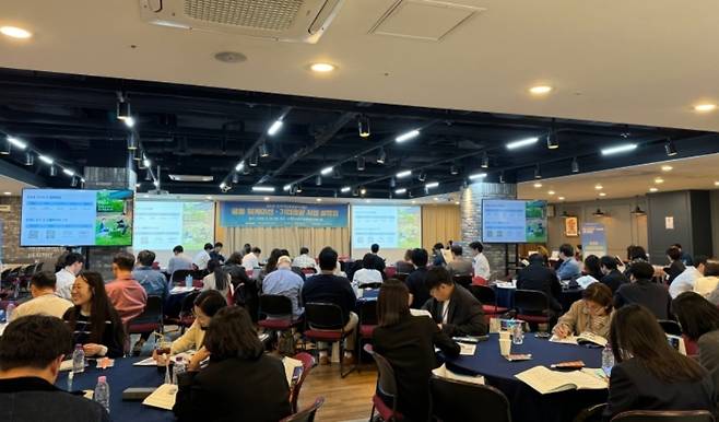 지난 4월 서울에서 개최한 ‘2025년 전국 지방관광공사·재단 공동 워케이션·기업관광 사업설명회' (제주관광공사 제공)