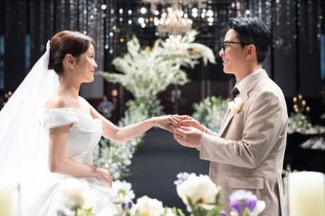 1인 식대 15만 원에 1200명 하객이 모여 화제가 됐다. / 김지민 소셜미디어