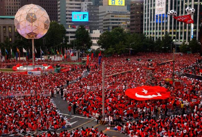 2002년 월드컵 당시 거리 응원 장면. 연합뉴스