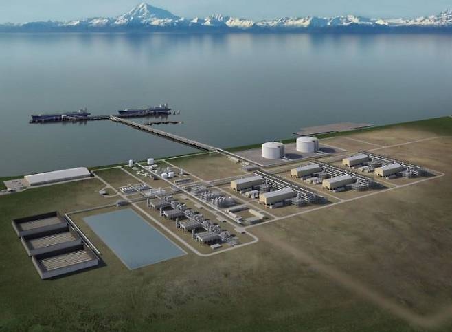 알래스카 LNG 프로젝트의 천연가스 액화 시설 조감도. /알래스카 LNG 제공