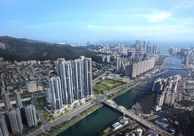 르엘 리버파크 센텀 조감도. /롯데건설 제공