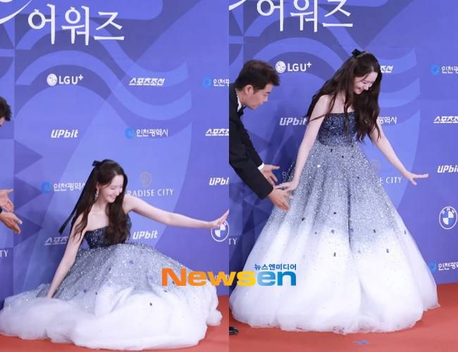 사진=‘청룡시리즈어워즈’ 레드카펫 영상 캡처