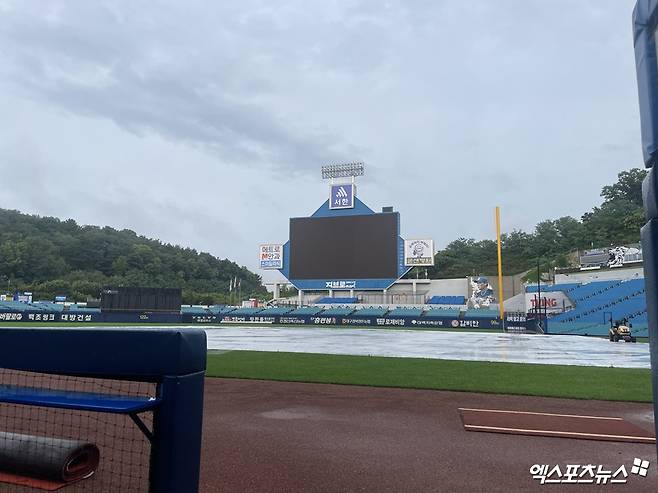 19일 삼성 라이온즈와 키움 히어로즈의 KBO리그 정규시즌 맞대결이 열릴 예정이었던 대구 삼성라이온즈파크. 두 팀의 경기는 우천으로 취소됐다. 대구, 최원영 기자