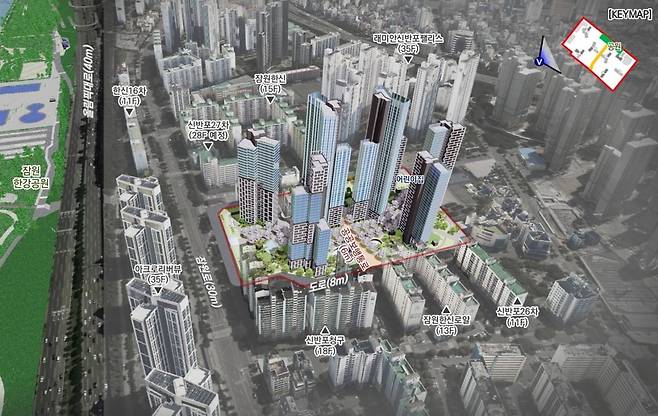 서초구 신반포19, 25차 재건축 조감도. 서울시 제공