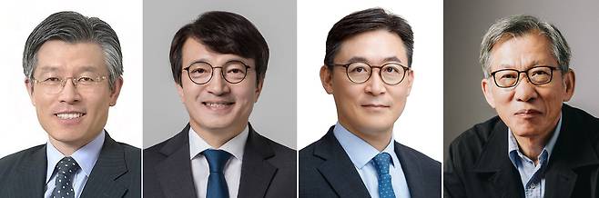 대통령실은 20일 이재명 대통령이 인사혁신처 처장에 최동석 최동석인사조직연구소 소장, 새만금개발청장에 김의겸 전 더불어민주당 의원, 금융위원회 부위원장에 권대영 금융위원회 사무처장, 국립중앙박물관 관장에 유홍준 명지대 미술사학과 석좌교수를 임명했다고 전했다. 왼쪽부터 최동석, 김의겸, 권대영, 유홍준. 대통령실 제공