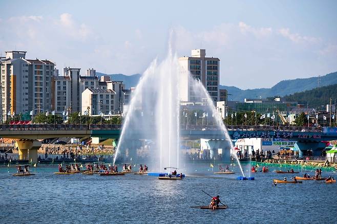 2018 정남진장흥물축제. /사진= 한국관광공사 포토코리아-김지호