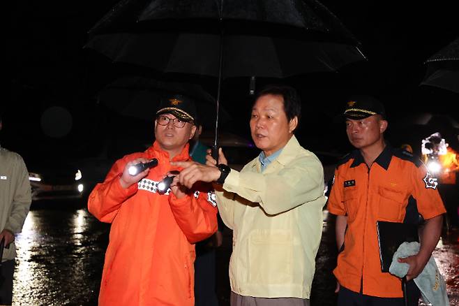 박완수 경남지사 산청군 피해 현장 점검. 경남도청 제공