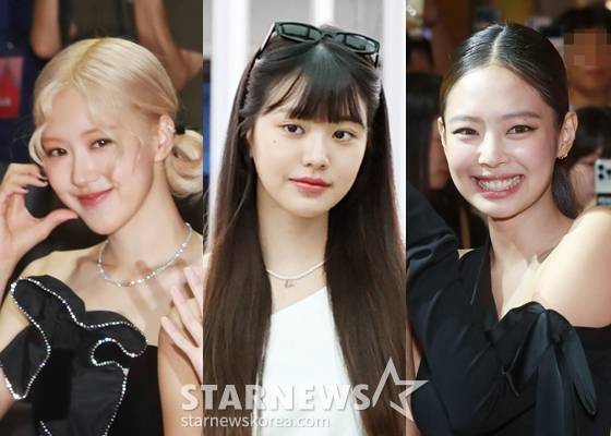 로제, 장원영, 제니(왼쪽부터) /사진=스타뉴스