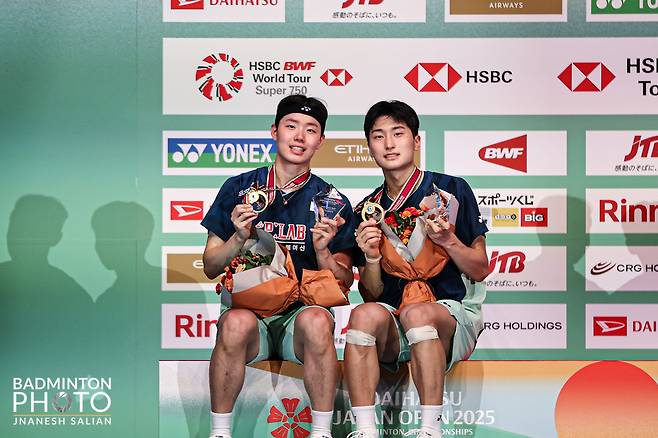 배드민턴 남자복식 서승재-김원호가 세계랭킹 1위에 올랐다. (대한배드민턴협회 제공)