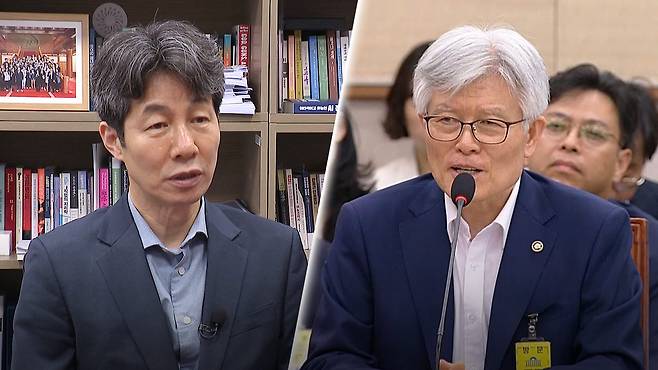 윤건영 더불어민주당 의원과 최동석 신임 인사혁신처장