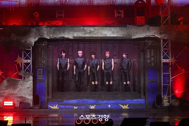 그룹 투모로우바이투게더 쇼케이스 모습. 빅히트 뮤직 제공