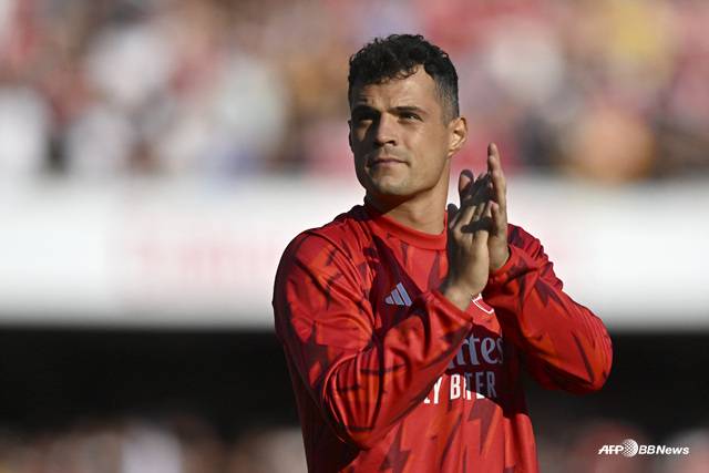 아스널 시절 그라니트 자카. /AFPBBNews=뉴스1