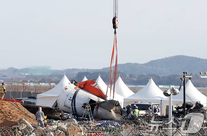 제주항공 여객기 참사 현장 모습. ⓒ News1 박지현 기자
