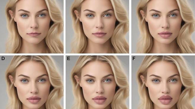 연구진이 인공지능(AI) 기술로 생성한 여성 얼굴 이미지. 출처=성형 및 재건 수술 – 글로벌 오픈