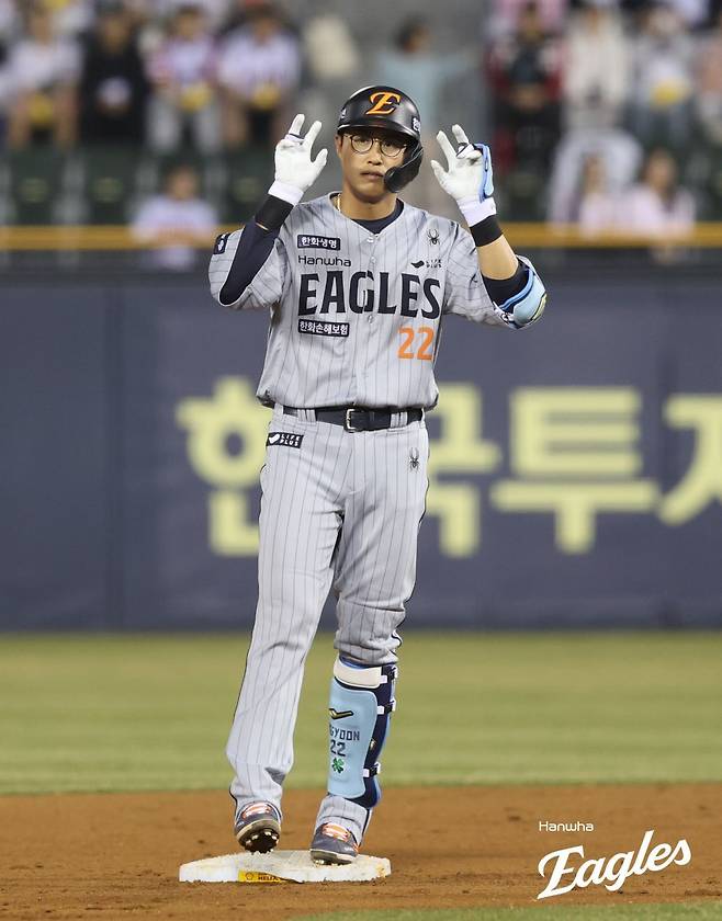 한화 채은성은 7월 12경기에서 22타점을 쓸어담으며 특유의 클러치 능력을 발휘했다. 그가 중심 타선에서 꾸준하게 제 역할을 한 덕분에 한화 타선은 짜임새를 갖춰갈 수 있었다. 2018년 이후 7년 만에 100타점 기록에도 도전하는 채은성이다. 사진제공 | 한화 이글스