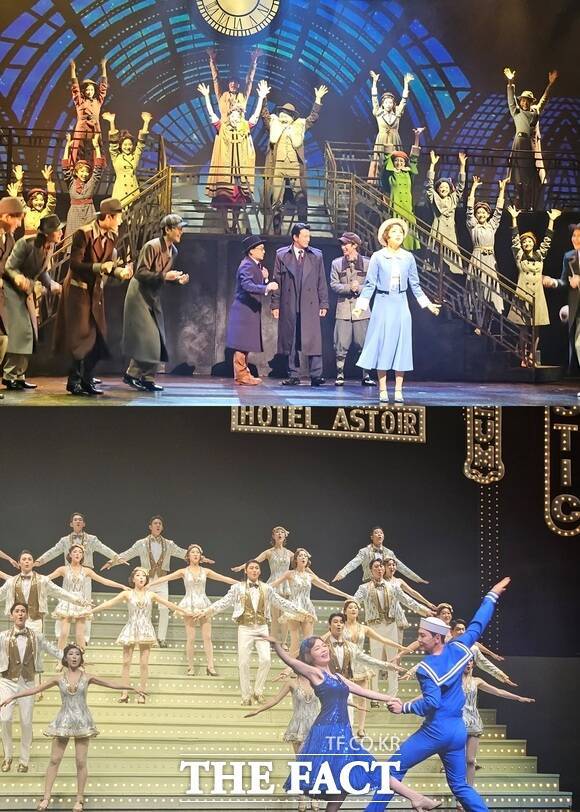 '브로드웨이 42번가'는 오는 9월 14일까지 서울 송파구 샤롯데씨어터에서 관람할 수 있다. /김명주 기자