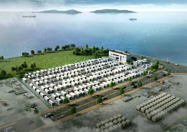 남부발전은 2025년 1월 BS한양·BEP와 각각 컨소시엄을 구성했다. 한국남부발전이 BS한양과 컨소시엄을 맺어 수주한 광양 96MW급 ESS 조감도.