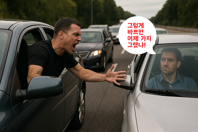 공단이 지목한 5대 반칙운전은 새치기 유턴, 꼬리물기, 무리한 끼어들기, 고속도로 버스전용차로 위반, 비긴급 구급차의 교통법규 위반이다. (오토헤럴드)