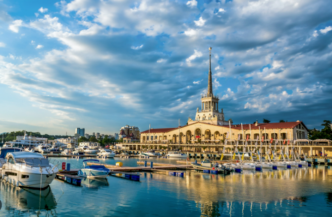 러시아에서 가장 사랑받는 휴양지로 꼽히는 소치 전경. 자료사진