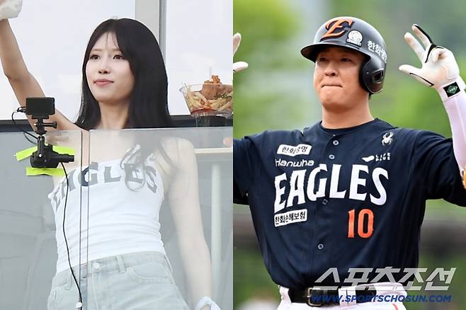 이미주(왼쪽), 이진영. 스포츠조선DB