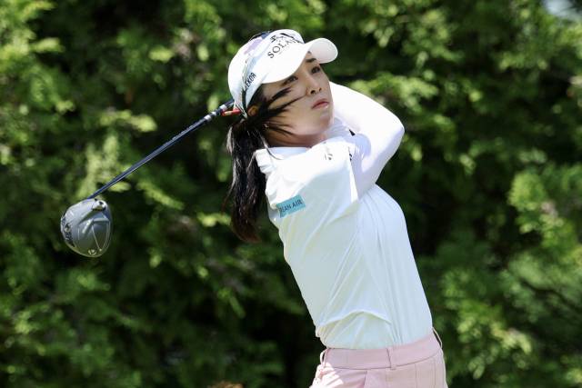 5언더파 67타를 친 윤이나. 사진 제공=AFP연합뉴스
