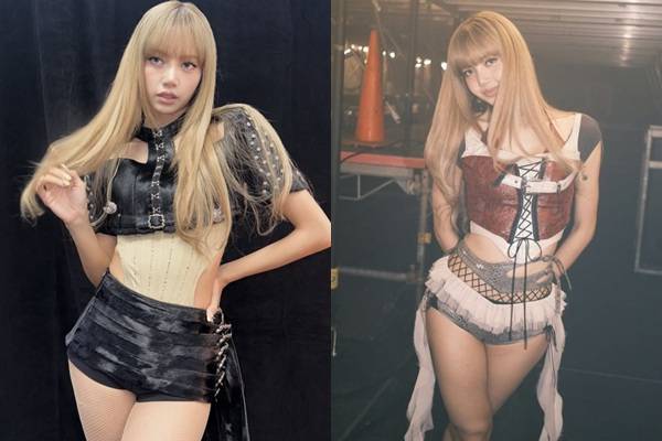 걸그룹 블랙핑크 멤버 리사가 아찔한 노출로 시선을 사로잡았다. /사진=리사 인스타그램