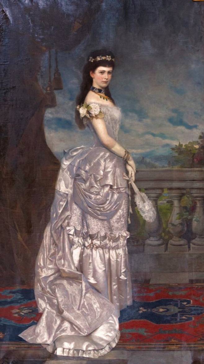 요제프 노이게바우어, 오스트리아의 엘리자베트(시씨) 황후, 1857, 캔버스에 유채, 248x142cm, 실레시아 박물관