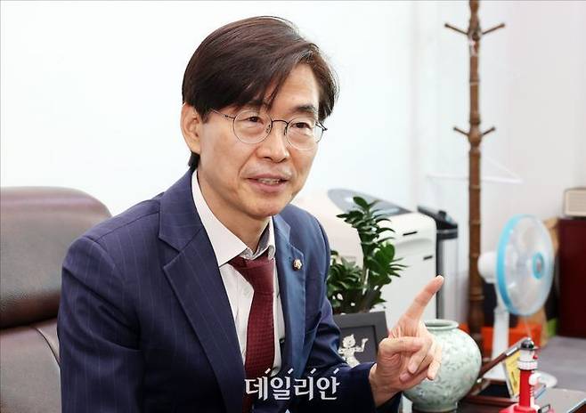 국민의힘 8·22 전당대회에 당대표 출마를 선언한 조경태 의원 ⓒ데일리안 홍금표 기자