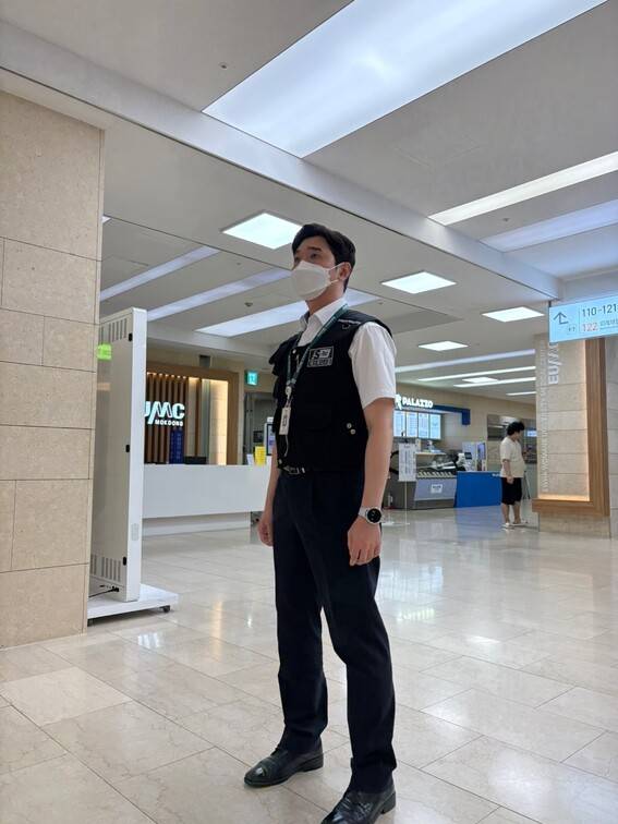 오명석씨가 근무하는 모습.