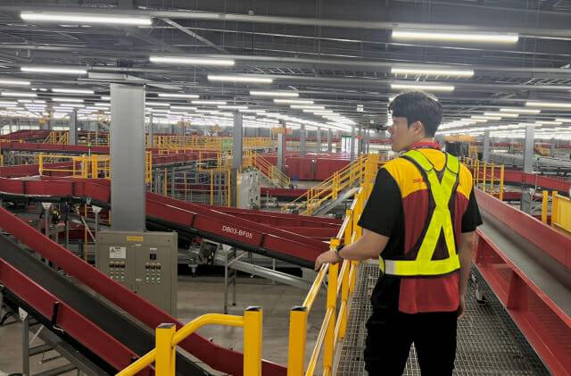 DHL 인천 게이트웨이 내부 전경 (사진=지디넷코리아 신영빈 기자)