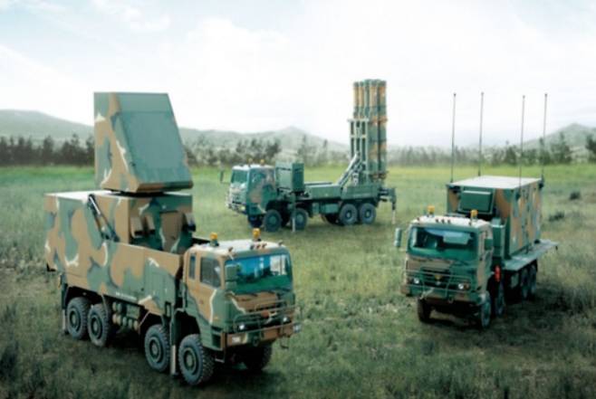 천궁-II 포대. 방위사업청 제공