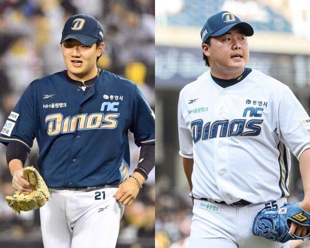 KIA로 트레이드 된 김시훈-한재승./마이데일리, NC 다이노스