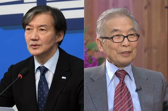 조국 조국혁신당 전 대표·김상근 목사. 윤창원 기자·자료사진