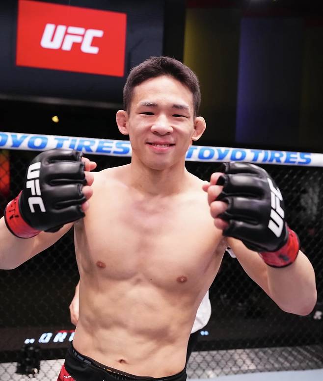UFC 2연승을 거둔 박현성. 사진=UFC SNS