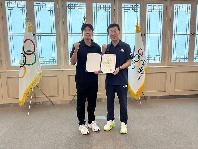 선수위원회 사진 (왼)김국영 위원장 ⓒ대한체육회