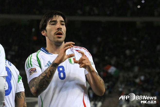 이탈리아 국가대표팀에서도 핵심으로 활약 중인 토날리. 사진=AFPBBNews=News1