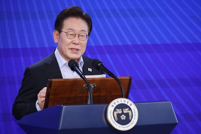 이재명 대통령 고위공직자 특강 - 이재명 대통령이 31일 정부서울청사에서 열린 고위공직자 특강에서 발언하고 있다. 2025.7.31. 연합뉴스